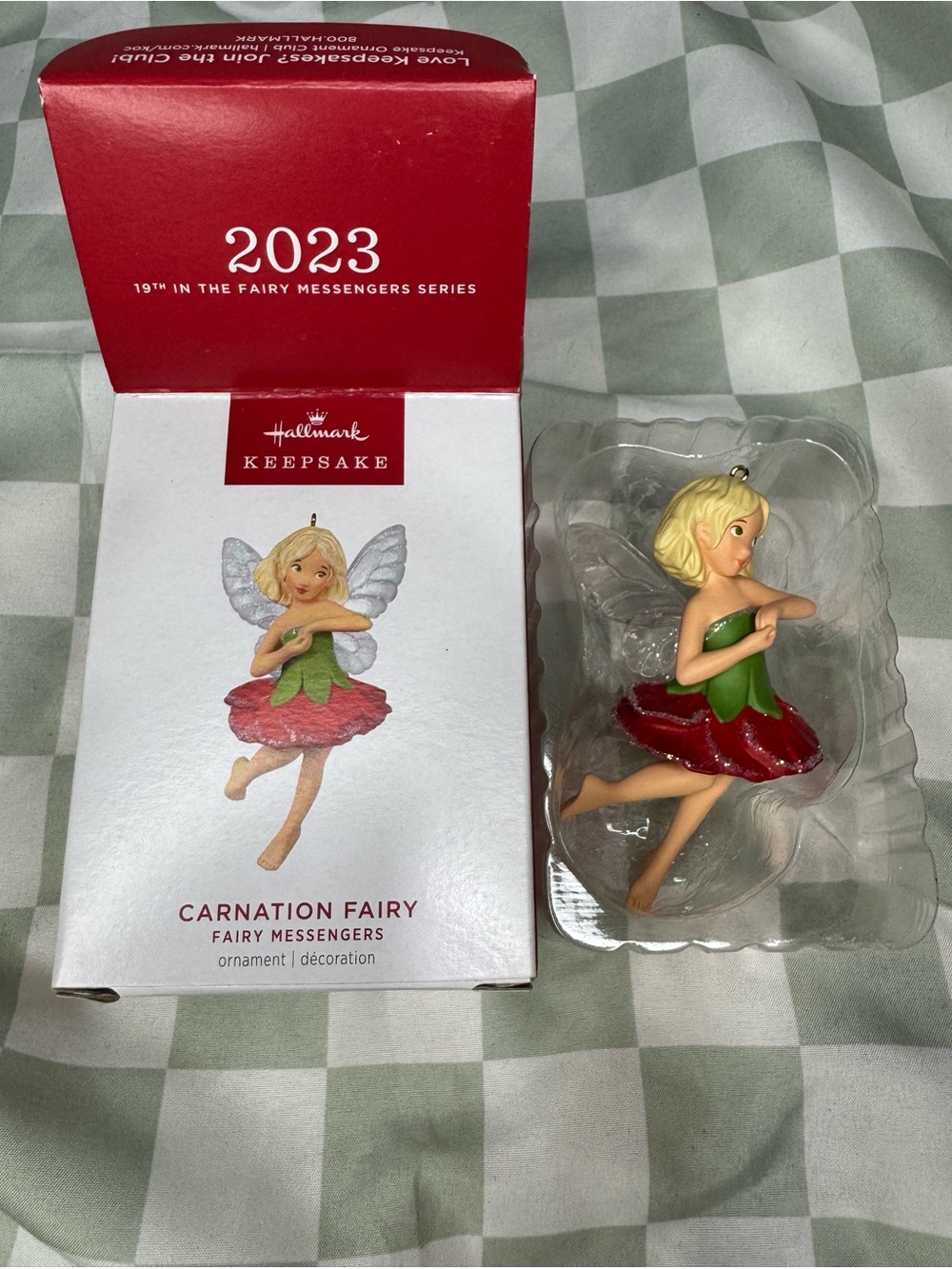 2023 Hallmark Keepsake Carnation Fairy Ornament Fairy Messengers Series